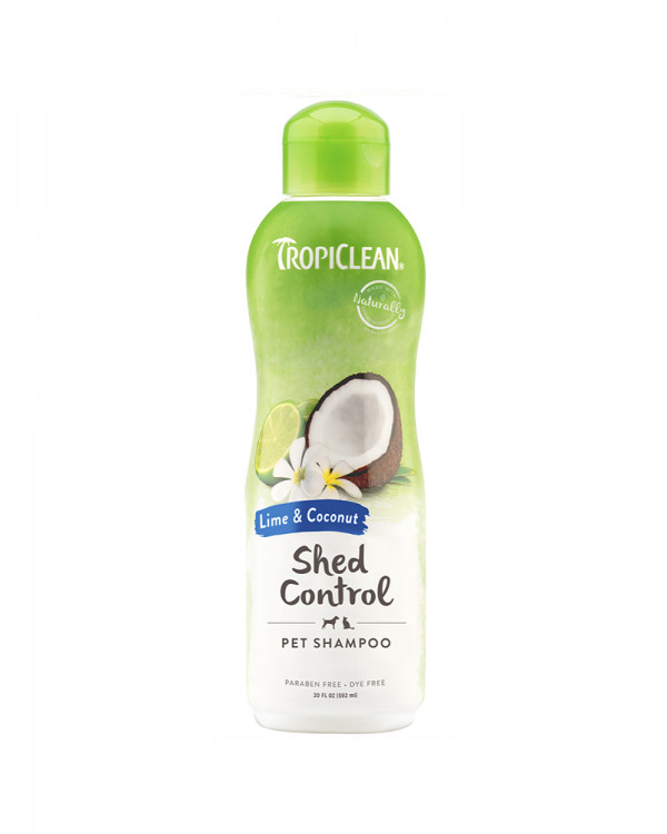TropiClean SHED CONTROL Lime & Coconut - Лайм и Кокос - шампунь для уменьшения линьки у собак и кошек