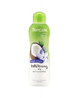 TropiClean WHITENING Awapuhi & Coconut - Имбирь и Кокос - шампунь для белой и светлой шерсти собак и кошек