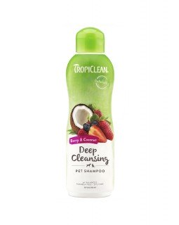 TropiClean DEEP CLEANSING Berry & Coconut - Ягоды и Кокос - шампунь глубокого очищения для собак и кошек