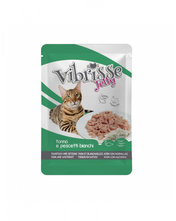 Vibrisse Jelly Для взрослых кошек с тунцом и корюшкой в желе
