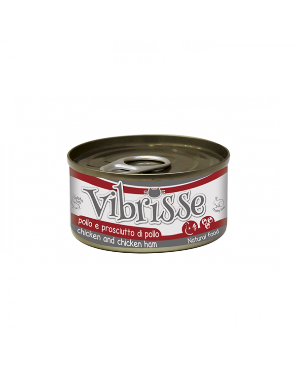 Vibrisse Для взрослых кошек с курицей и куриной ветчиной