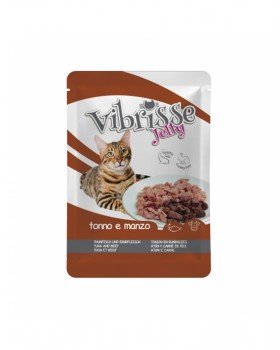 Vibrisse Jelly Для взрослых кошек с тунцом и говядиной в желе