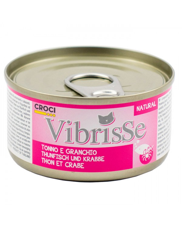 Vibrisse Для взрослых кошек с тунцом и крабом
