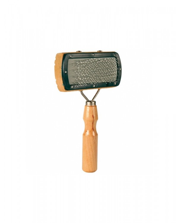 Trixie Пуходерка д/соб. деревянная ручка с шариками 