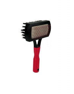 Trixie Пуходерка д/соб. резиновая ручка с шариками двусторонняя