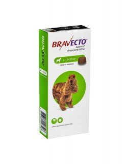 Bravecto (Бравекто) д./соб. (10-20кг) таблетки від бліх і кліщів