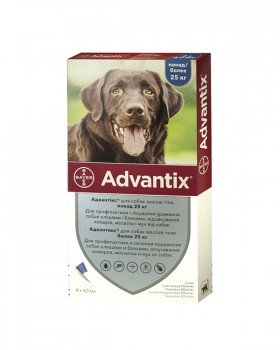 Bayer Advantix краплі від бліх і кліщів д/соб. більше 25 кг. Bayer Advantix краплі від бліх і кліщів д/соб. більше 25 кг.