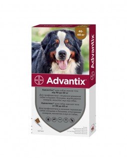 Bayer Advantix краплі від бліх і кліщів д/соб. 40 -60 кг.