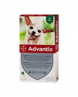 Bayer Advantix краплі від бліх і кліщів д/соб. до 4 кг.