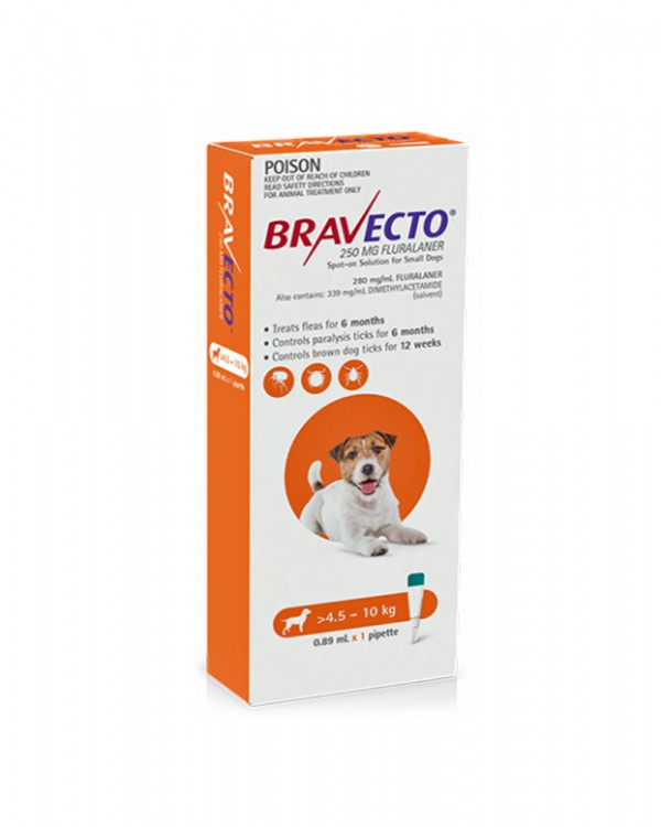 Bravecto (Бравекто) таблетки д/соб. (4.5 - 10 кг) від бліх і кліщів