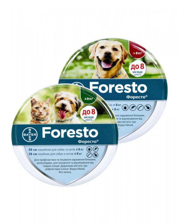 Bayer Foresto нашийник для котів і собак Bayer Foresto нашийник для котів і собак