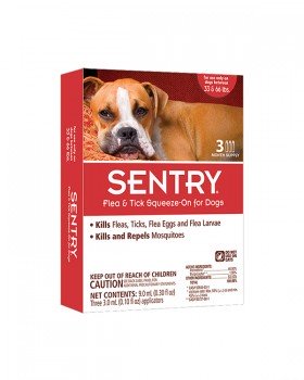 Sentry Краплі на холку від бліх, кліщів і комарів для собак вагою 15-30 кг, 3 мл 