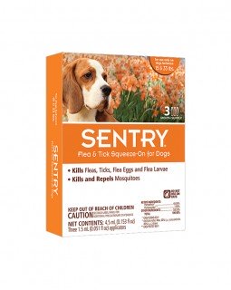 Sentry Краплі на холку від бліх, кліщів і комарів для собак вагою 7-15 кг, 1.5 мл Sentry Краплі на холку від бліх, кліщів і комарів для собак вагою 7-15 кг, 1.5 мл