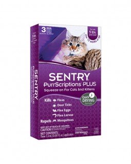 SENTRY (PurrScriptions) краплі д/кішок від 2,2 кг від бліх і кліщів