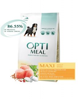 OptiMeal Для дорослих собак великих порід (від 25 кг) - курка OptiMeal Для дорослих собак великих порід (від 25 кг) - курка