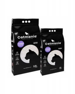 Бентонітовий наповнювач CATMANIA лаванда + фіолетові гранули