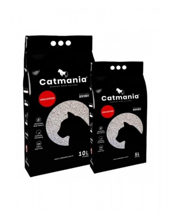 Catmania Бентонітовий наповнювач для кішок, натуральний білий