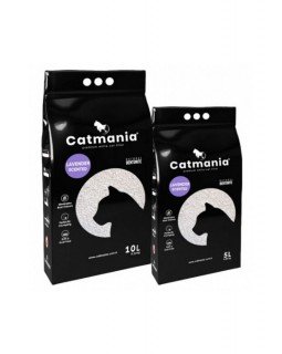 Бентонітовий наповнювач CATMANIA лаванда + фіолетові гранули Бентонітовий наповнювач CATMANIA лаванда + фіолетові гранули