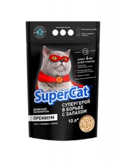 SuperCat Преміум Деревневий наповнювач 3 кг SuperCat Преміум Деревневий наповнювач 3 кг