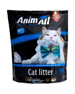 AnimAll Силікагелевий наповнювач "Блакитний Аквамарин" для котів