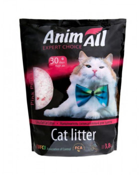 AnimAll Силікагелевий наповнювач "Рожевий пелюсток" для котів