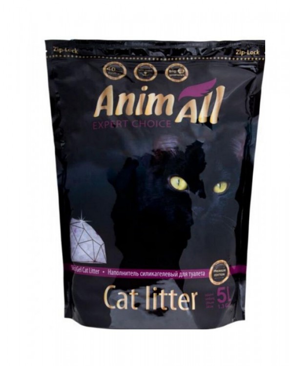 AnimAll Силікагелевий наповнювач "Фіолетовий Аметист" Premium для котів