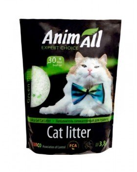 AnimAll Силікагелевий наповнювач "Зелений пагорб" для котів