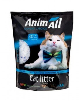 AnimAll Силікагелевий наповнювач "Блакитна долина" для котів