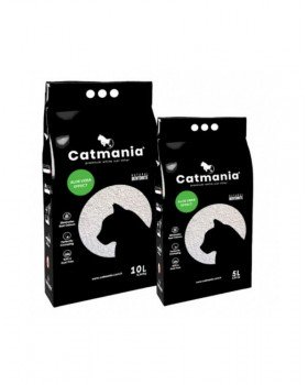 Бентонітовий наповнювач CATMANIA алоє вера + зелені гранули