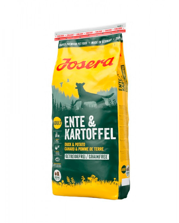 Josera Ente & Kartoffel корм беззерновой для собак з качкою і картоплею
