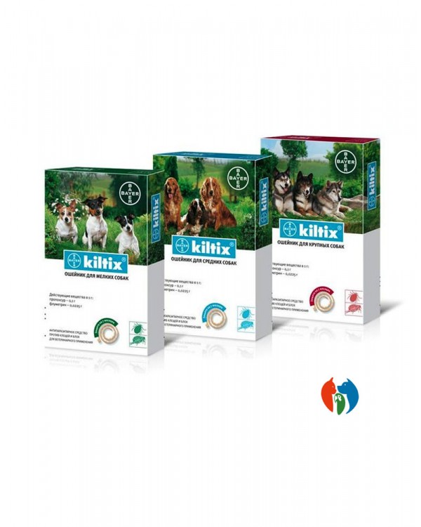 Bayer Kiltix нашийник для собак від бліх та кліщів